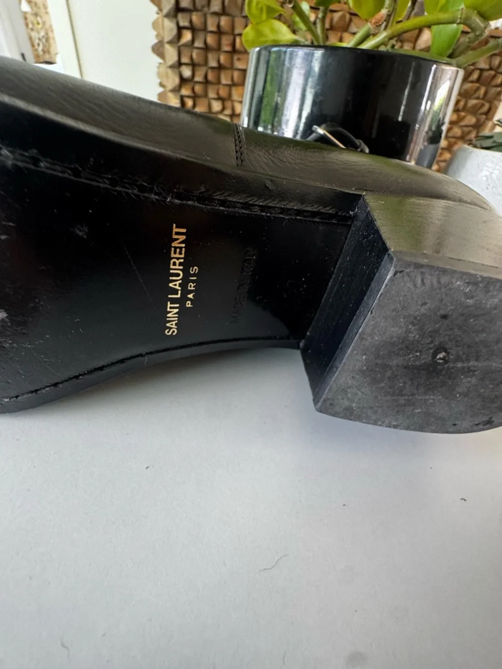 Saint Laurent West Jodphur Hammered Bootie - Picture 6 of 7